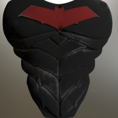 Red Hood Chest Armor Batman 3D Print Model