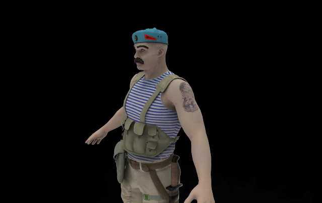 Soldat Ivan VDV 3D Model