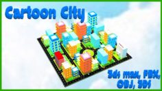 Cartoon City 3D Model