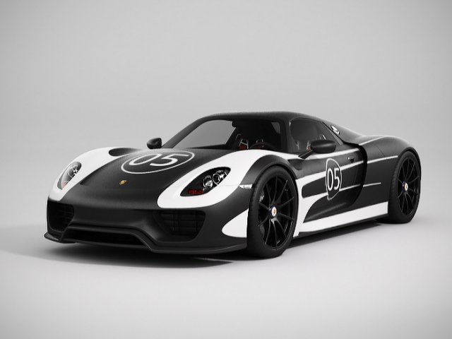 Porsche 918 Spyder 3D Model