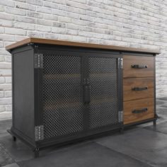 Ellis Console with Drawers 3D Model