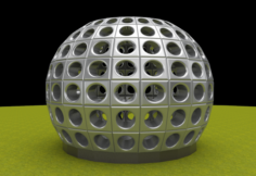 Perforated dome structure 3D Model