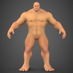 Fantasy Muscular Man Saabu 3D Model