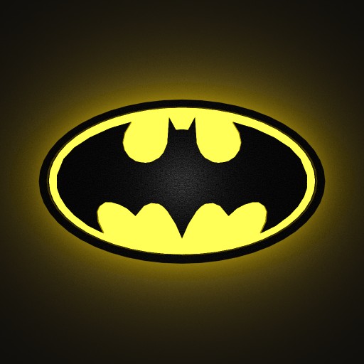 THE BATMAN LOGO						 Free 3D Model