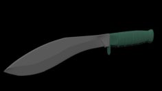 Combat Kukri Knife 3D Model
