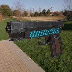 Sci Fi Pistol Gun						 Free 3D Model