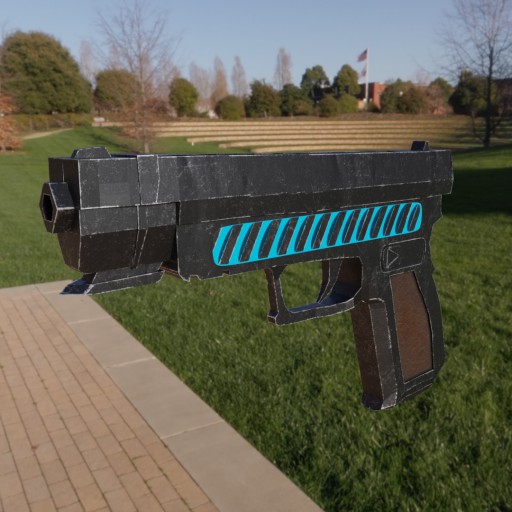 Sci Fi Pistol Gun						 Free 3D Model