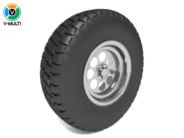 Off Road Wheel 3D Model