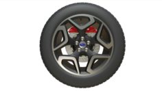 Subaru wheel 3D Model