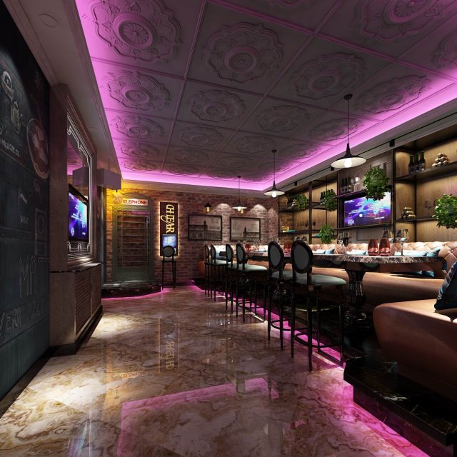 Party bar ktv sauna design complete 106 3D Model