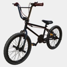 Low Poly PBR BMX stunt bike 3D Model