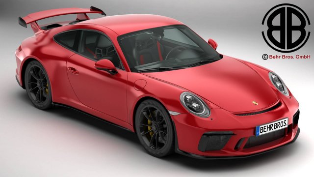 Porsche 911 GT3 2018 3D Model