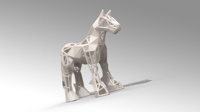 Horse Stylized 3D Model