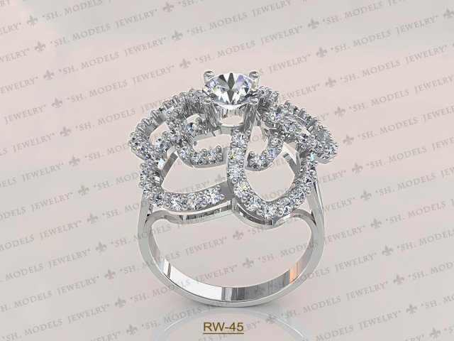 Womens Ring-RW-45 3D Model