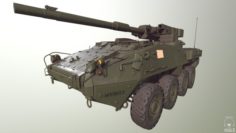 Stryker 1128 MGS 3D Model