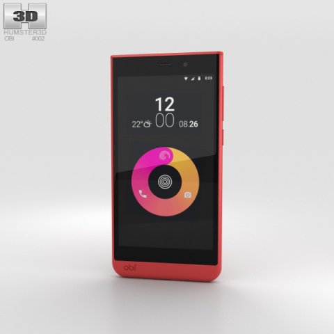 Obi Worldphone SJ15 Red 3D Model