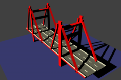 Low Poly Bridge 3D Model