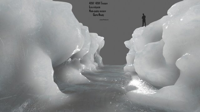 Ice canyon 5 3D Model