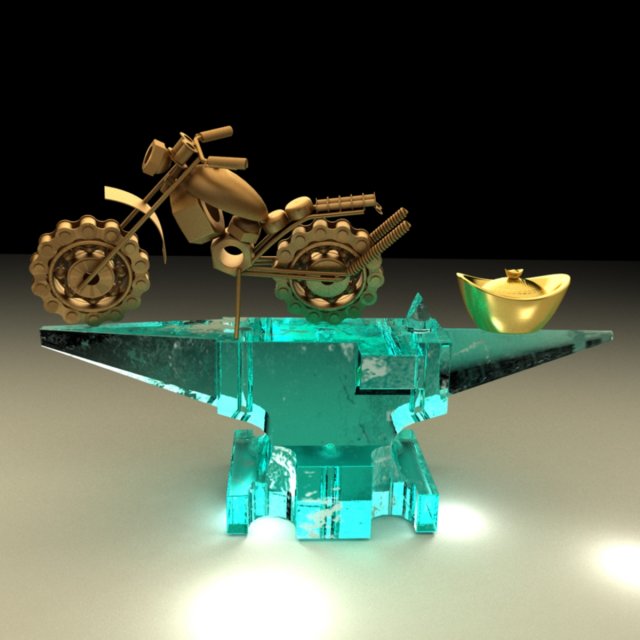 Chinese gold ingot 3D Model