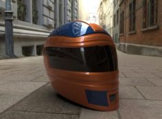 Helmet Racing Type 3D Model