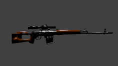 Sniper rifle SVD 3D Model