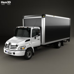 Hino 185 Box Truck 2006 3D Model