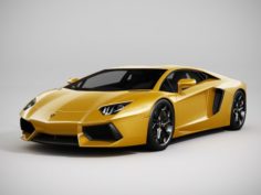 Lamborghini Aventador LowPoly 3D Model