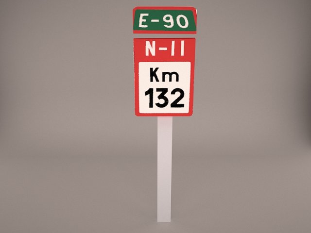 Speed Limit Sign Speed 3D Model