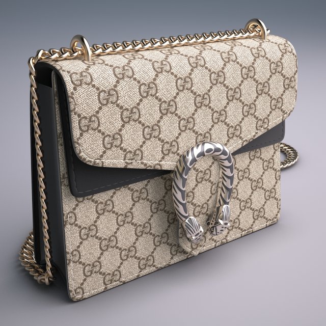 Gucci Dionysus GG Supreme mini bag 3D Model