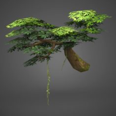 Game Ready Low Poly Tree 08 3D Model