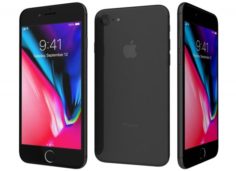 Apple iPhone 8 Space Gray 3D Model
