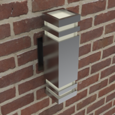 Modern wall light fixture 3D Model