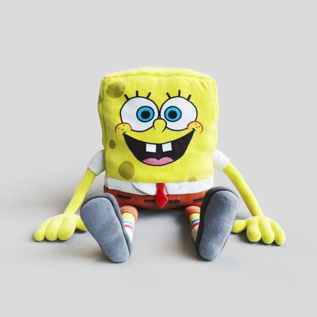 Soft toy SpongeBob SquarePants 3D Model