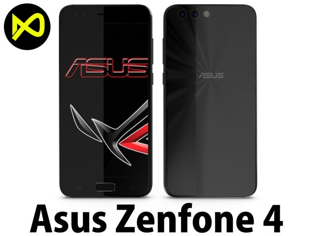 Asus Zenfone 4 Black 3D Model