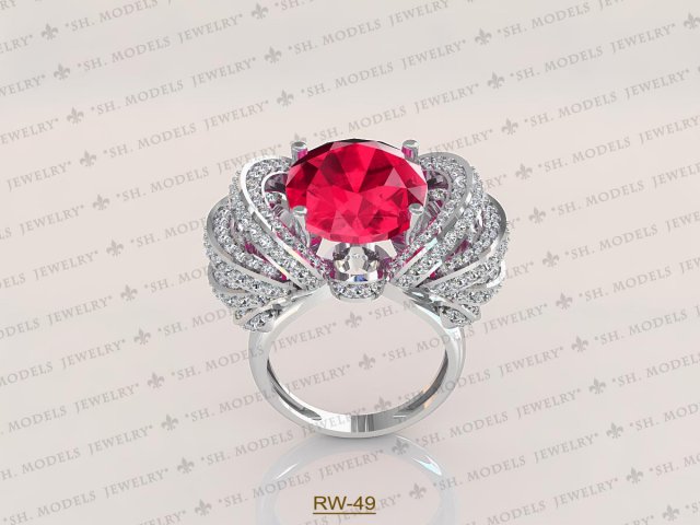 Womens Ring-RW-49 3D Model