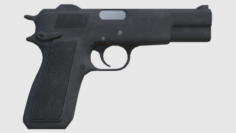 Browning Hi Power Hand Gun – Game Ready 3D Model