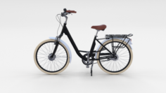 City Bicycle Black 3D Model