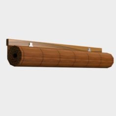 Bamboo Rolled Curtains 50CM 3D Model