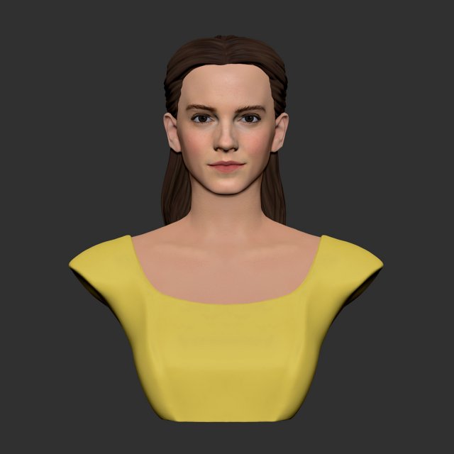 Girl Belle bust 3D Model