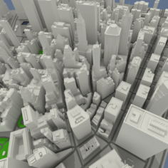 NYC Lower Manhattan Financial District 3D Model