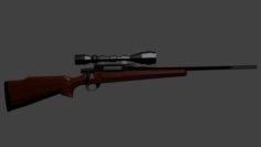 Low Poly Hunting Rifle – Free Free 3D Model