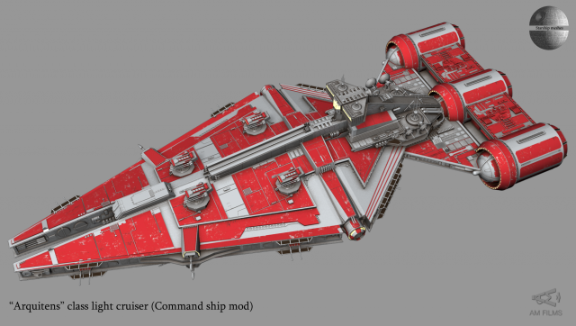 angivet Bi slack Arquitens-class light cruiser 3D Model - 3DHunt.co