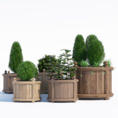 Round versailles planter 3D Model