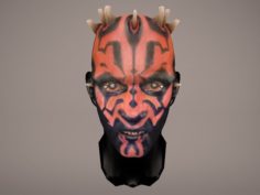 Darth Maul Head Star Wars 3D Model
