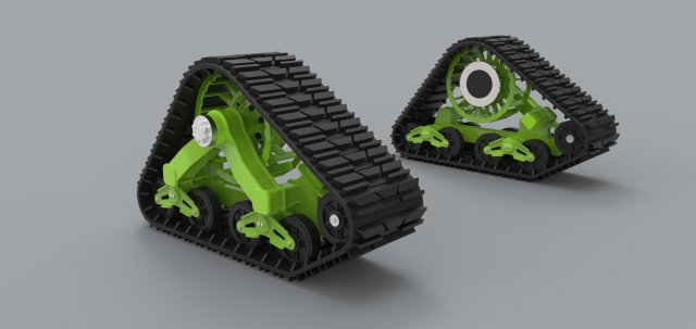 Mattracks Suspension tracks 3D Model