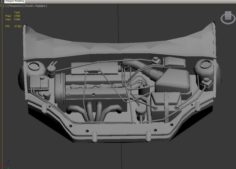 3D Engine for FORD FOCUS ZX3 3D Model