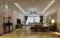 Modern fashion room 1838 3D Model