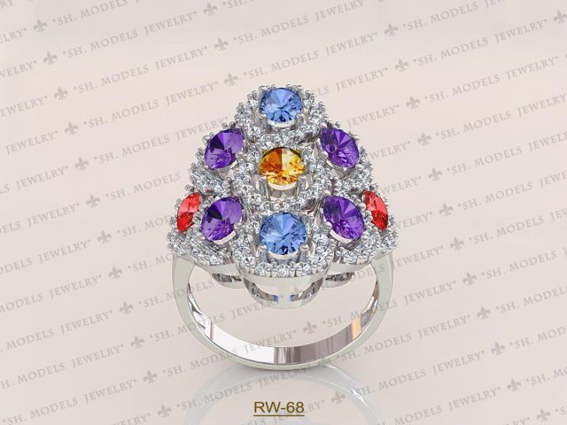 Womens Ring-RW-68 3D Model