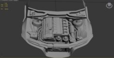 3D Engine for BMW Z3 3D Model