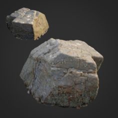 3d scanned nature stone 027 3D Model